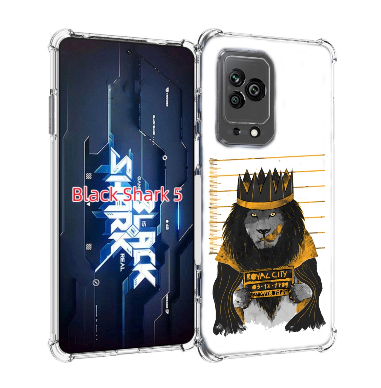 

Чехол MyPads лев в законе для Xiaomi Black Shark 5, Прозрачный, Tocco