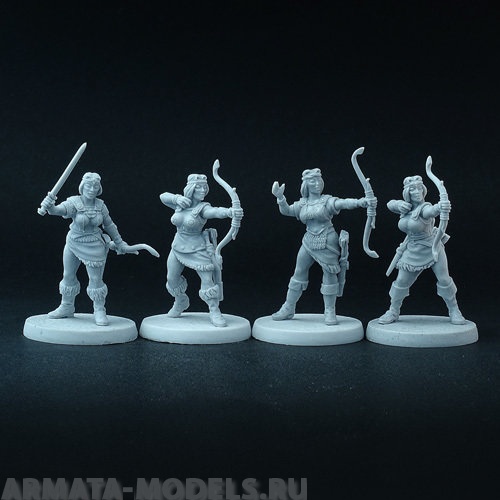BV-sa-11 Игровая миниатюра  Spear Ladies 4 models Копье дамы 4 модели