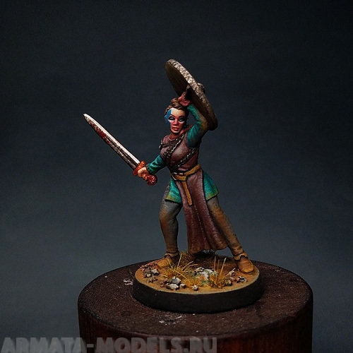 BV-sa-13 Игровая миниатюра  shield maiden Astrid воительница Астрид