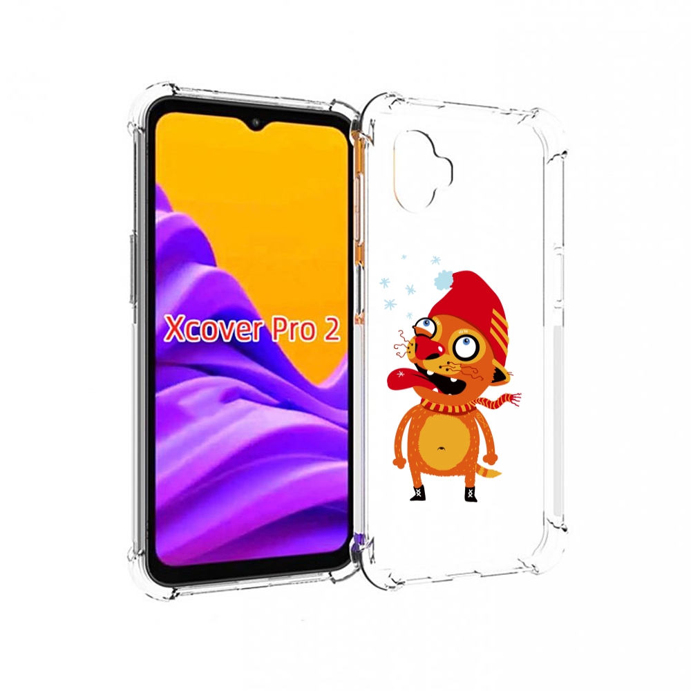 

Чехол MyPads Зимний кот для Samsung Galaxy Xcover Pro 2, Прозрачный, Tocco