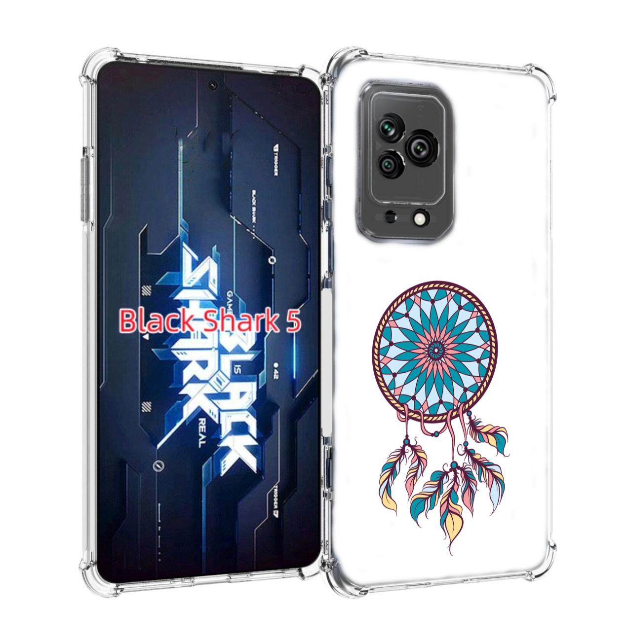 

Чехол MyPads ловец снов синий для Xiaomi Black Shark 5, Прозрачный, Tocco