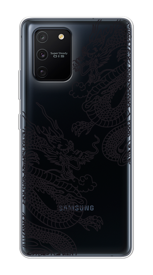 

Чехол на Samsung Galaxy S10 Lite/A91 "Два китайских дракона", Серый;черный, 29950-1