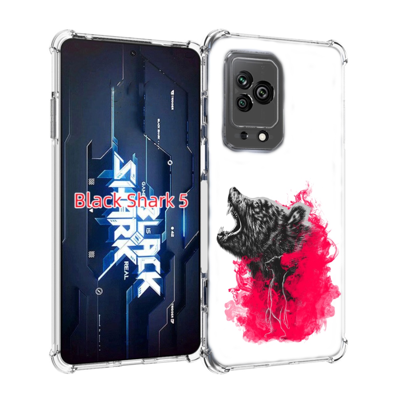 

Чехол MyPads медведь в дымке для Xiaomi Black Shark 5, Прозрачный, Tocco
