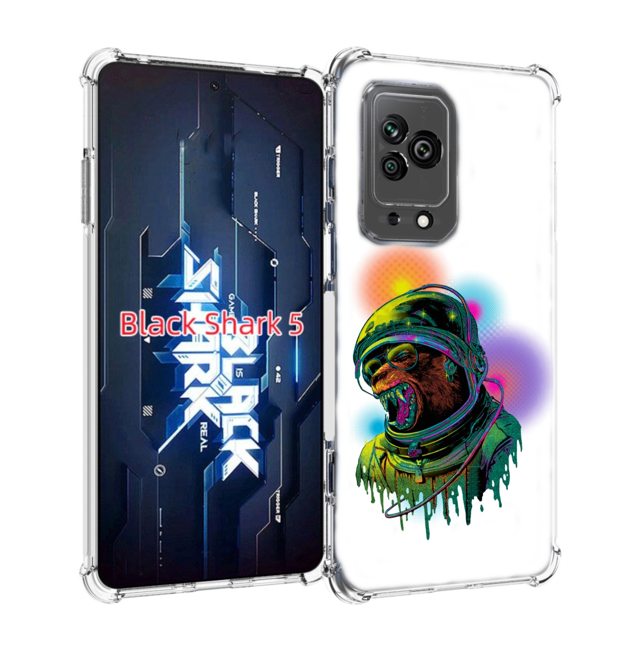 

Чехол MyPads медведь космонавт для Xiaomi Black Shark 5, Прозрачный, Tocco