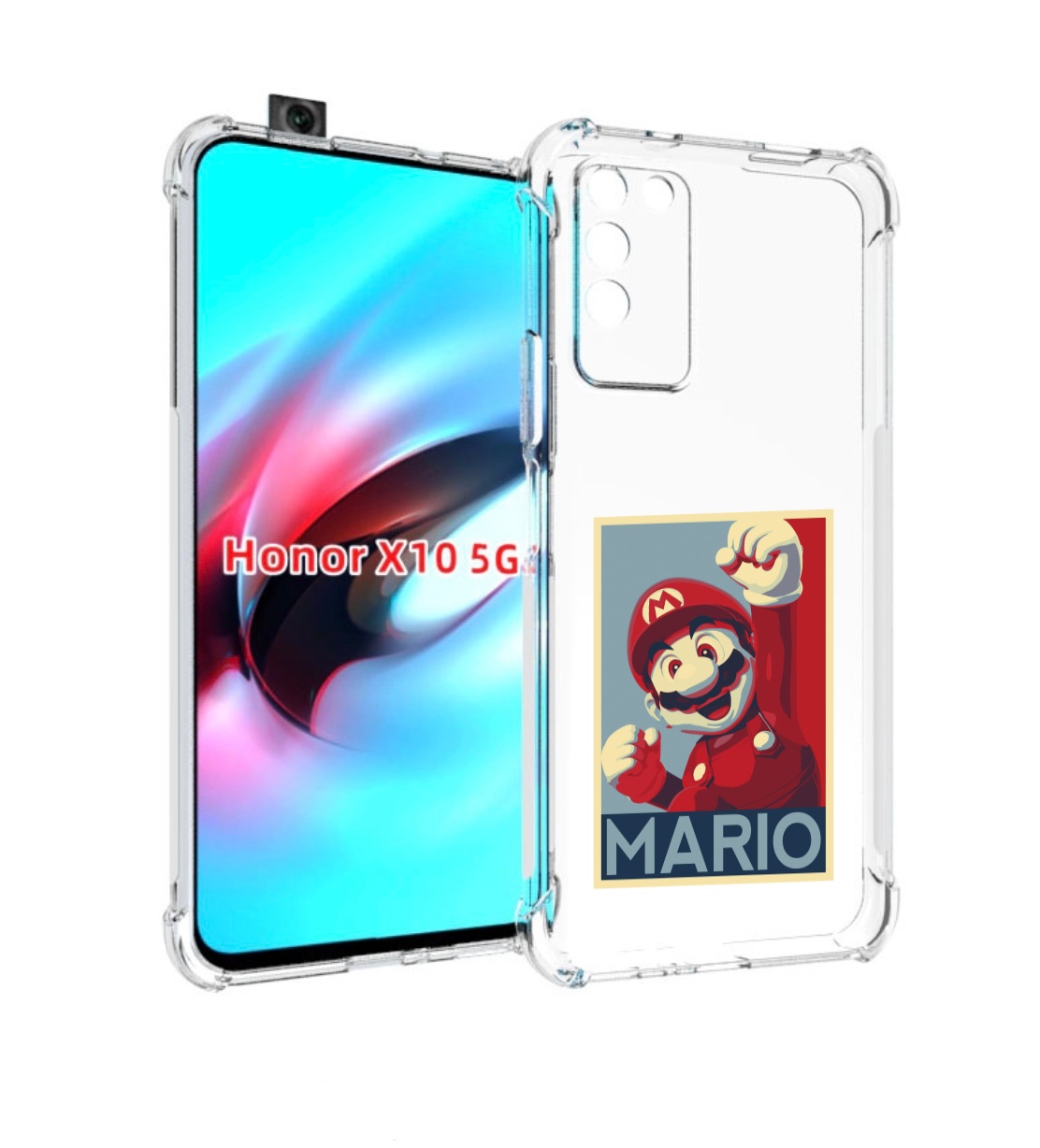 

Чехол MyPads злой марио для Honor X10, Прозрачный, Tocco