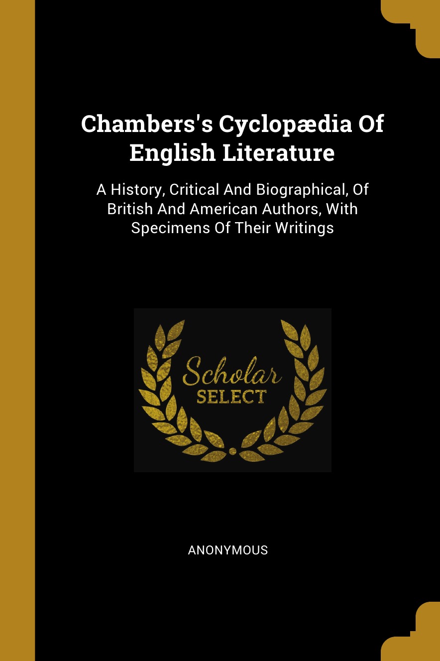 

Chambers's Cyclopdia Of English Literature