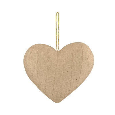 Сердце, папье-маше, 10х12х4,5 см Love2art