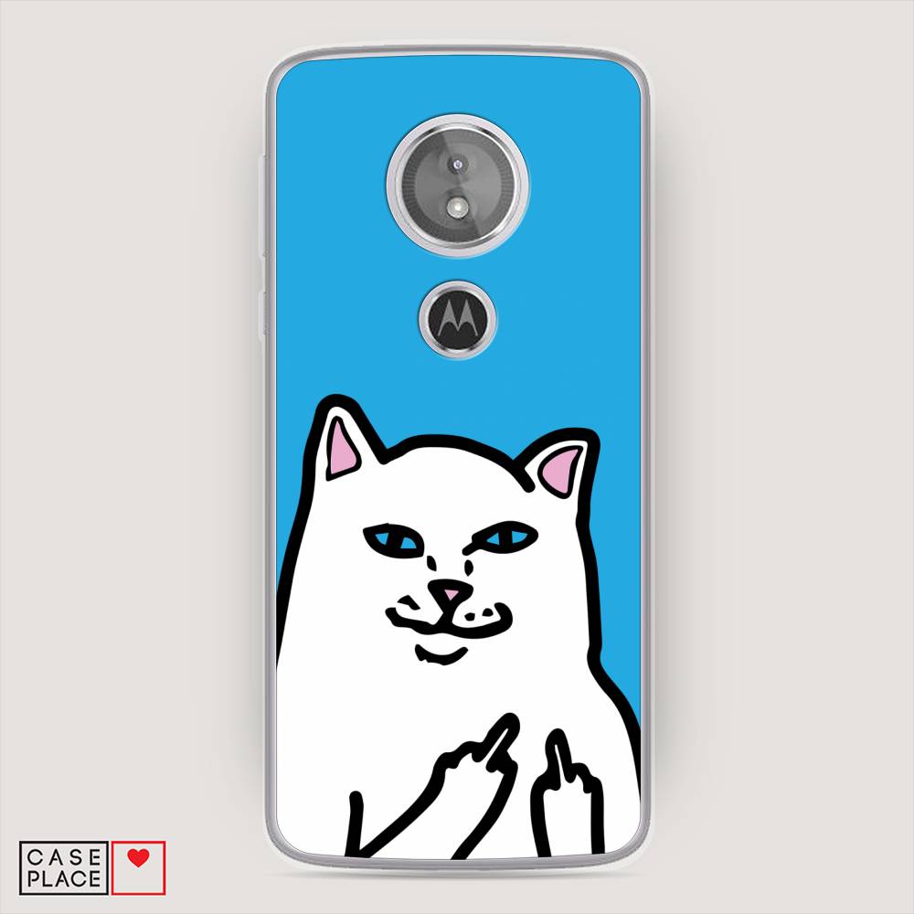 

Чехол Awog на Motorola Moto E5 / Моторола Мото E5 "Кот жесть", Разноцветный, 241050-9