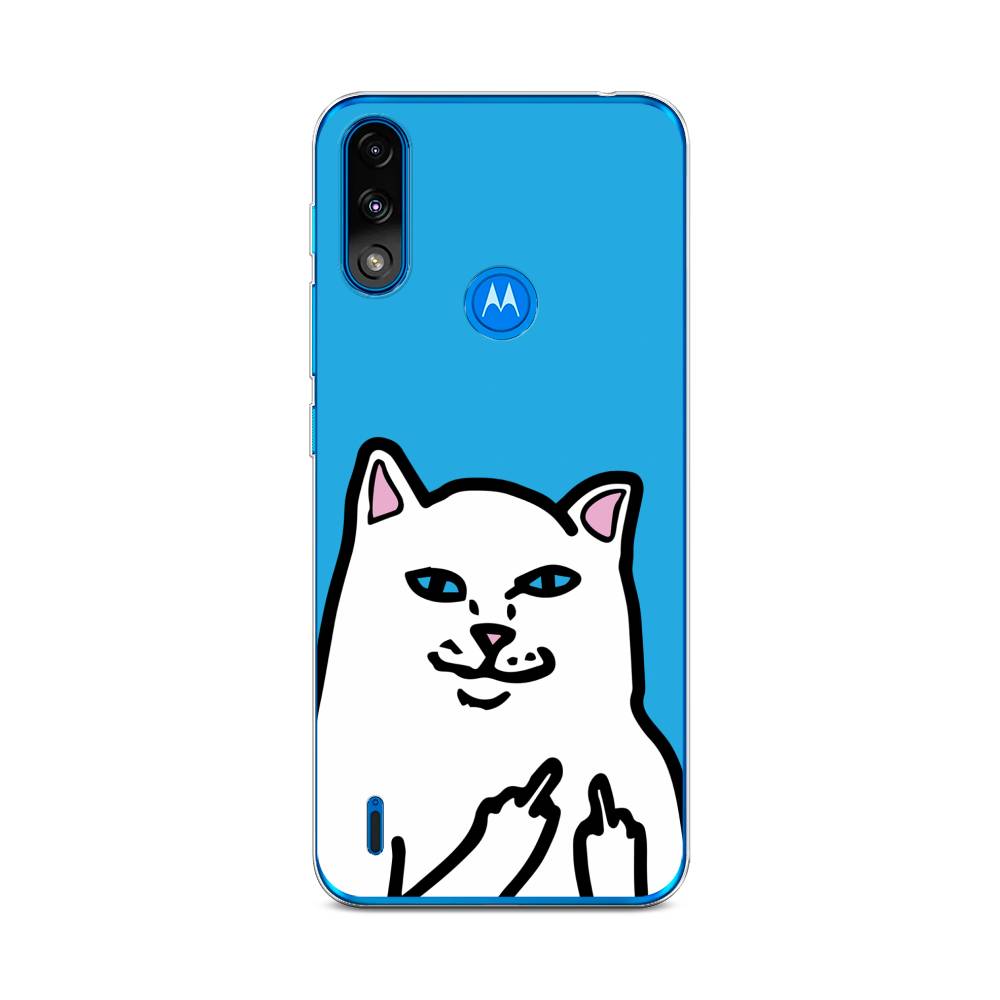 

Чехол Awog на Lenovo K13/Motorola Moto E7 Power "Кот жесть", Разноцветный, 242450-9