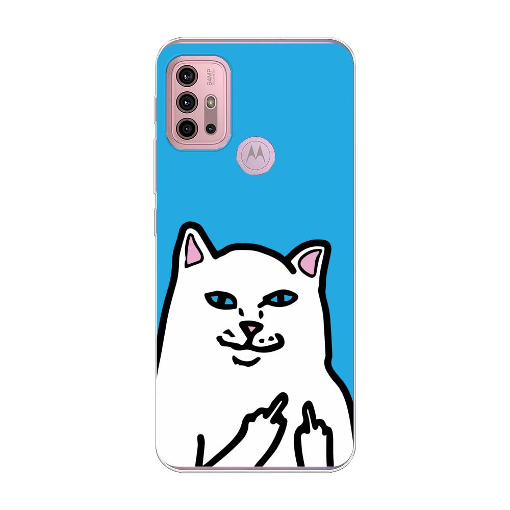 

Чехол Awog на Lenovo K13 Note/Motorola Moto G10/G20/G30 "Кот жесть", Разноцветный, 242350-9