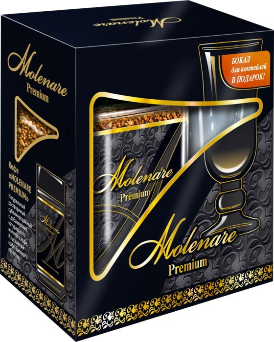 

Подарочный набор Кофе растворимый Markk Molenare Premium 100 г + бокал для коктейля
