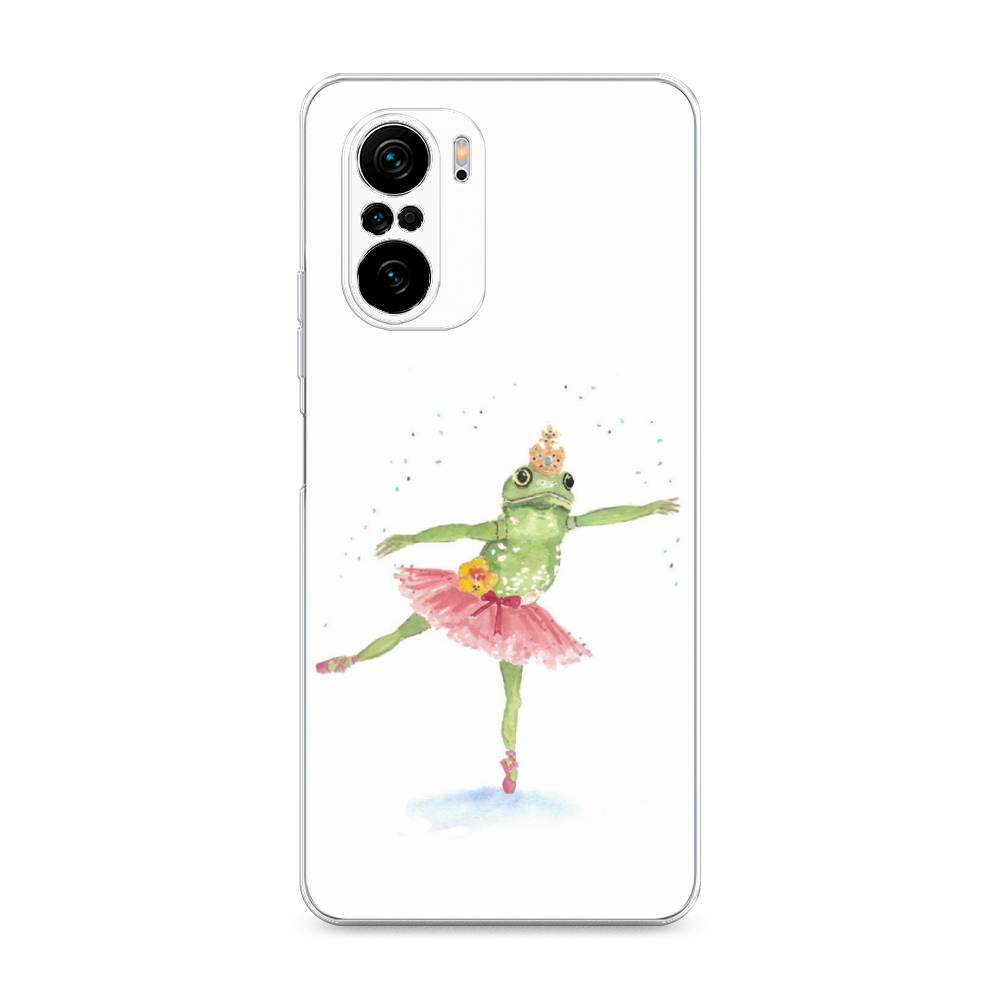 

Чехол на Poco F3/Redmi K40/Mi 11i "Лягушка-балерина", Зеленый, 310150-4