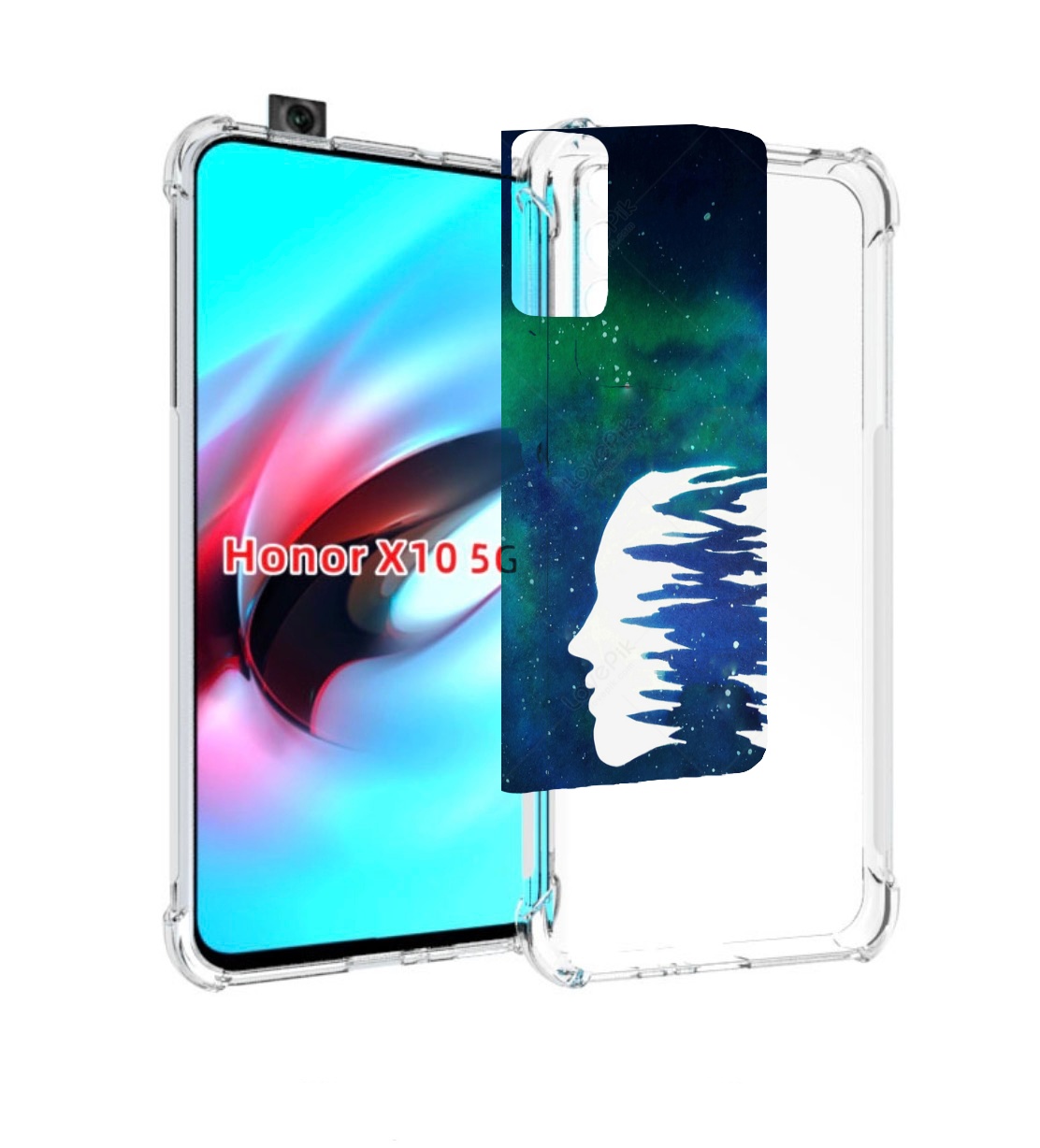 

Чехол MyPads знак зодиака близнецы 6 для Honor X10, Прозрачный, Tocco