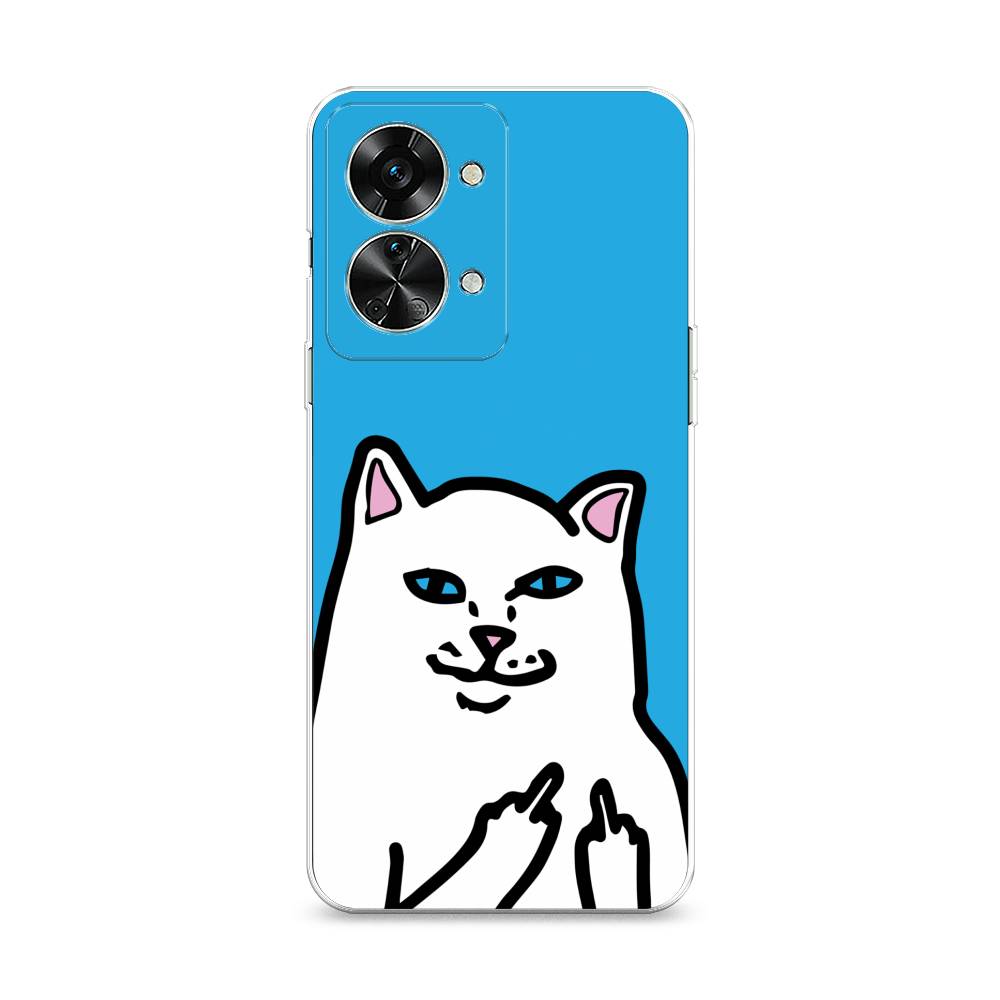 

Чехол Awog на OnePlus Nord 2T / ВанПлас Норд 2T "Кот жесть", Разноцветный, 153250-9