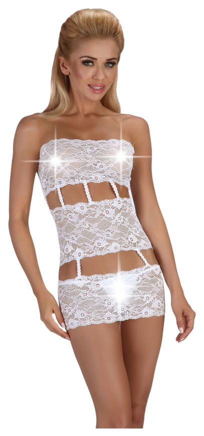 

Сорочка-труба Sibille из широких кружевных лент белый L/XL, Sibille