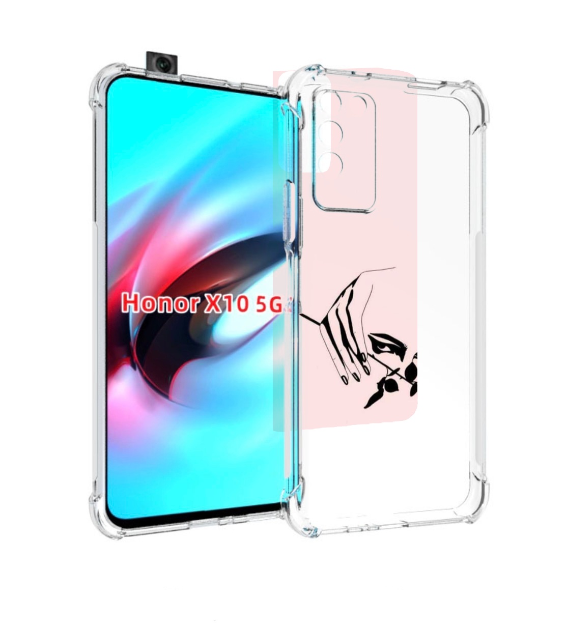 

Чехол MyPads знак зодиака водолеи 3 для Honor X10, Прозрачный, Tocco