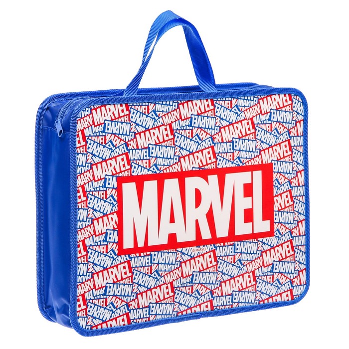 

Папка Marvel Мстители ПМ-А4-26 А4 75мм 330*260 с ручками пластик, Голубой, 330*260