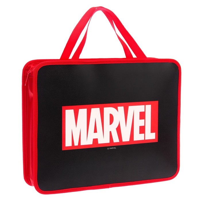 

Папка Marvel Мстители ПМ-А4-26 А4 75мм 330*260 с ручками пластик, Черный, 330*260
