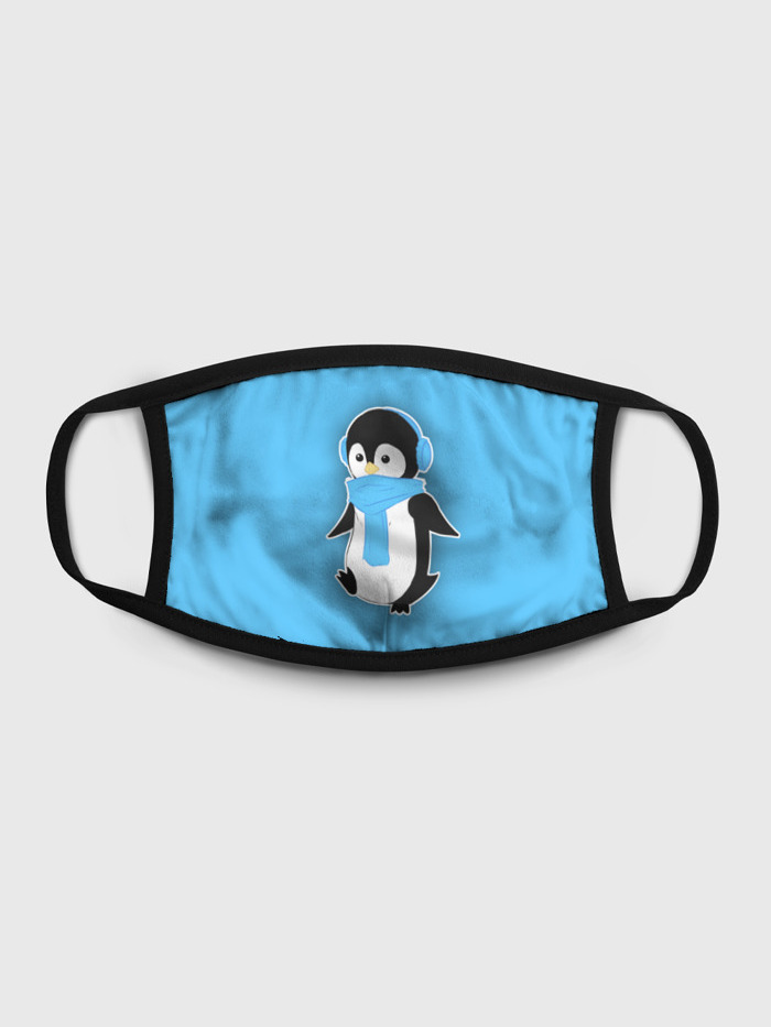 

Многоразовая маска унисекс Burnettie Penguin Blue, Разноцветный, Penguin Blue