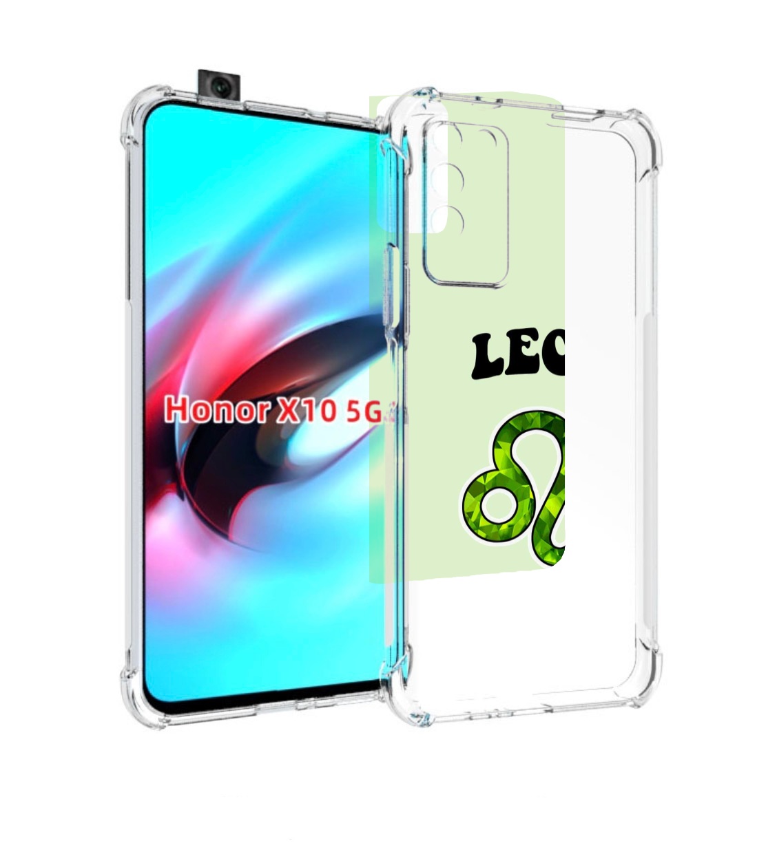 

Чехол MyPads знак зодиака лев 1 для Honor X10, Прозрачный, Tocco