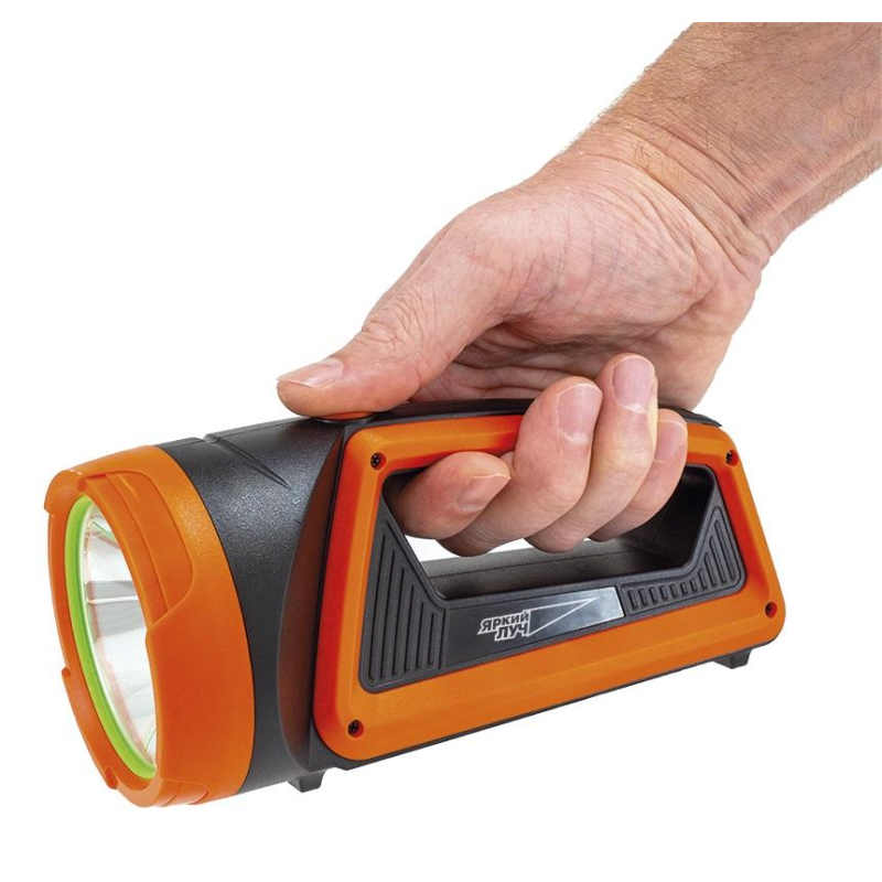 

Фонарь прожектор ЯРКИЙ ЛУЧ S-200A Barsuk 200лм 2реж +боковой COB 170лм 2реж, Оранжевый;черный