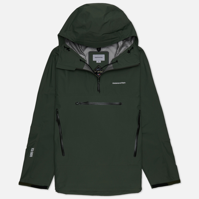 Мужская куртка анорак thisisneverthat Gore-Tex Paclite оливковый, Размер S