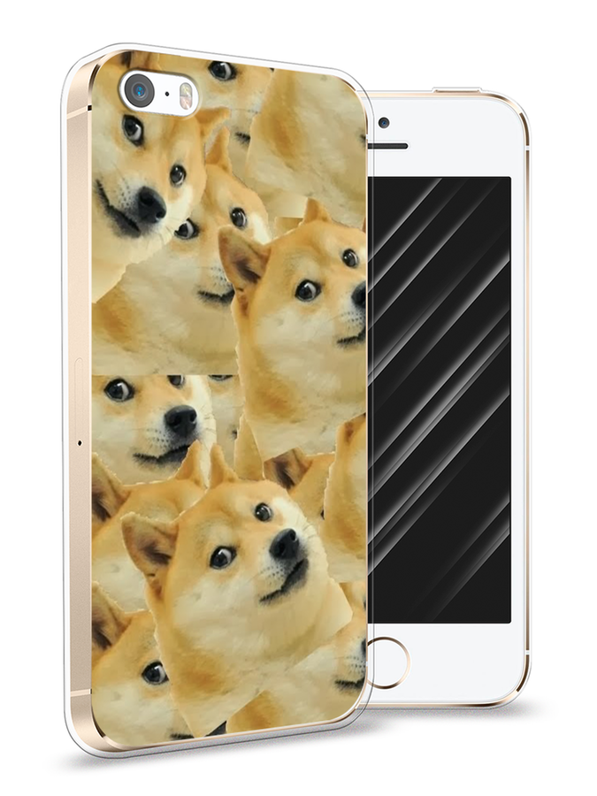 

Чехол Awog на Apple iPhone 5 / Айфон 5 "Собака-подозревака фон", Разноцветный, 10350-9
