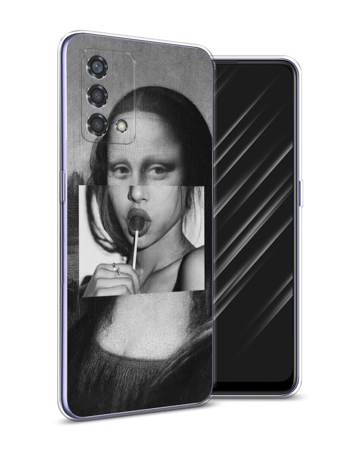 

Чехол Awog на Oppo Reno 6 Lite "Mona Lisa sucking lollipop", Разноцветный, 259550-9