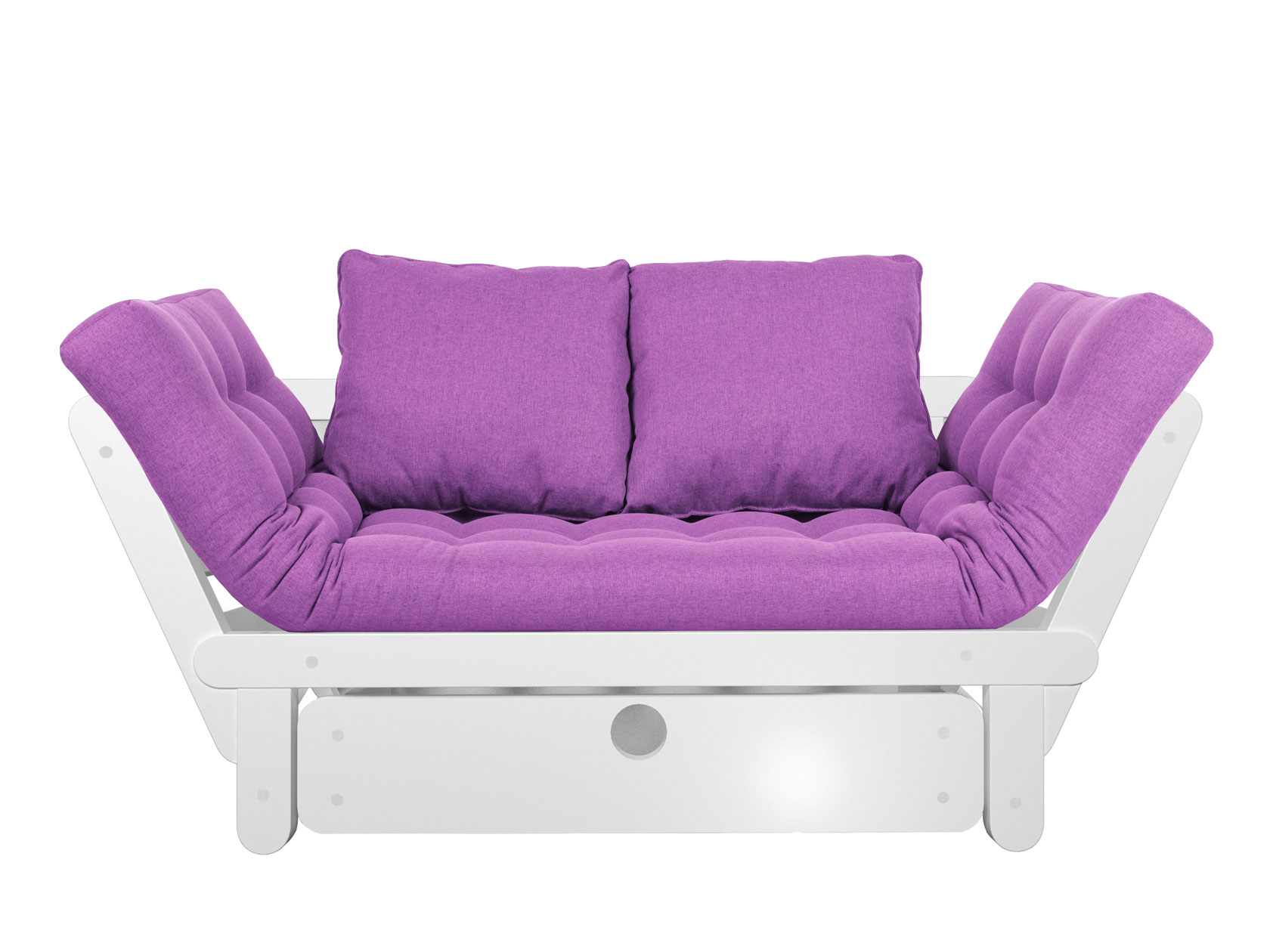 фото Диван-кровать андерсон сламбер бокс, белая эмаль/фиолетовый