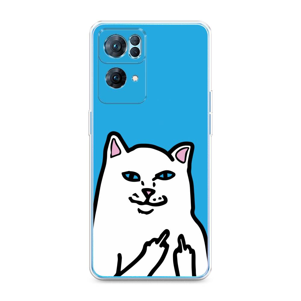

Чехол Awog на Oppo Reno 7 Pro "Кот жесть", Разноцветный, 258250-9