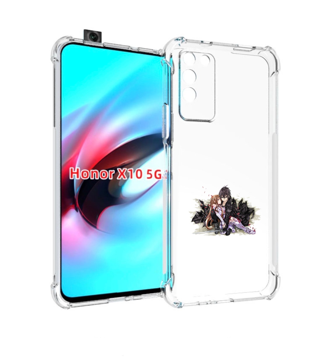 

Чехол MyPads аниме асуна для Honor X10, Прозрачный, Tocco