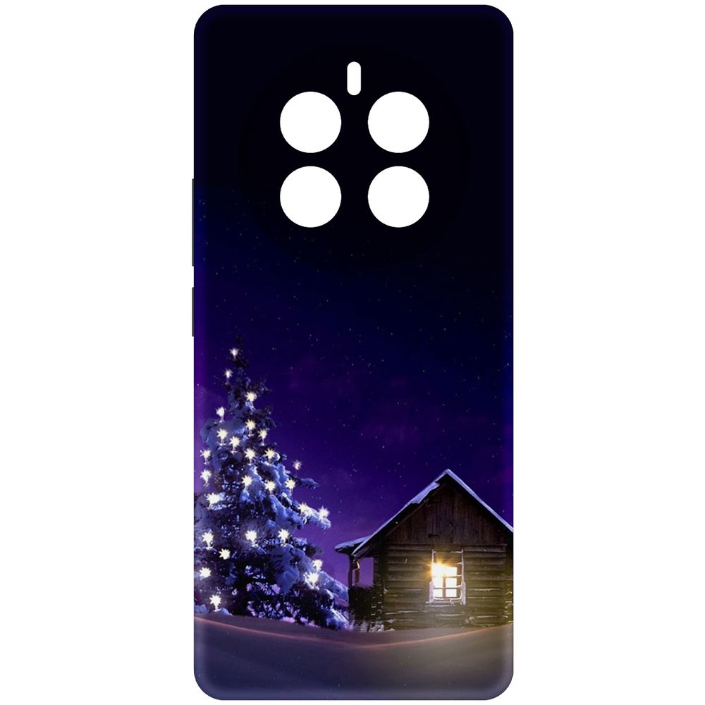 

Чехол-накладка Krutoff Soft Case Зимний домик для Realme 12 Pro+ 5G черный