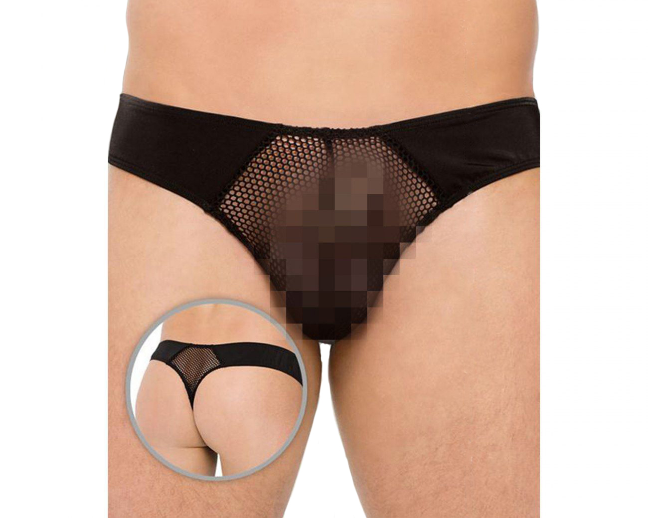 

Стринги мужские со вставками из сетки SoftLine Collection, черный, M/L черный M/L, 4514