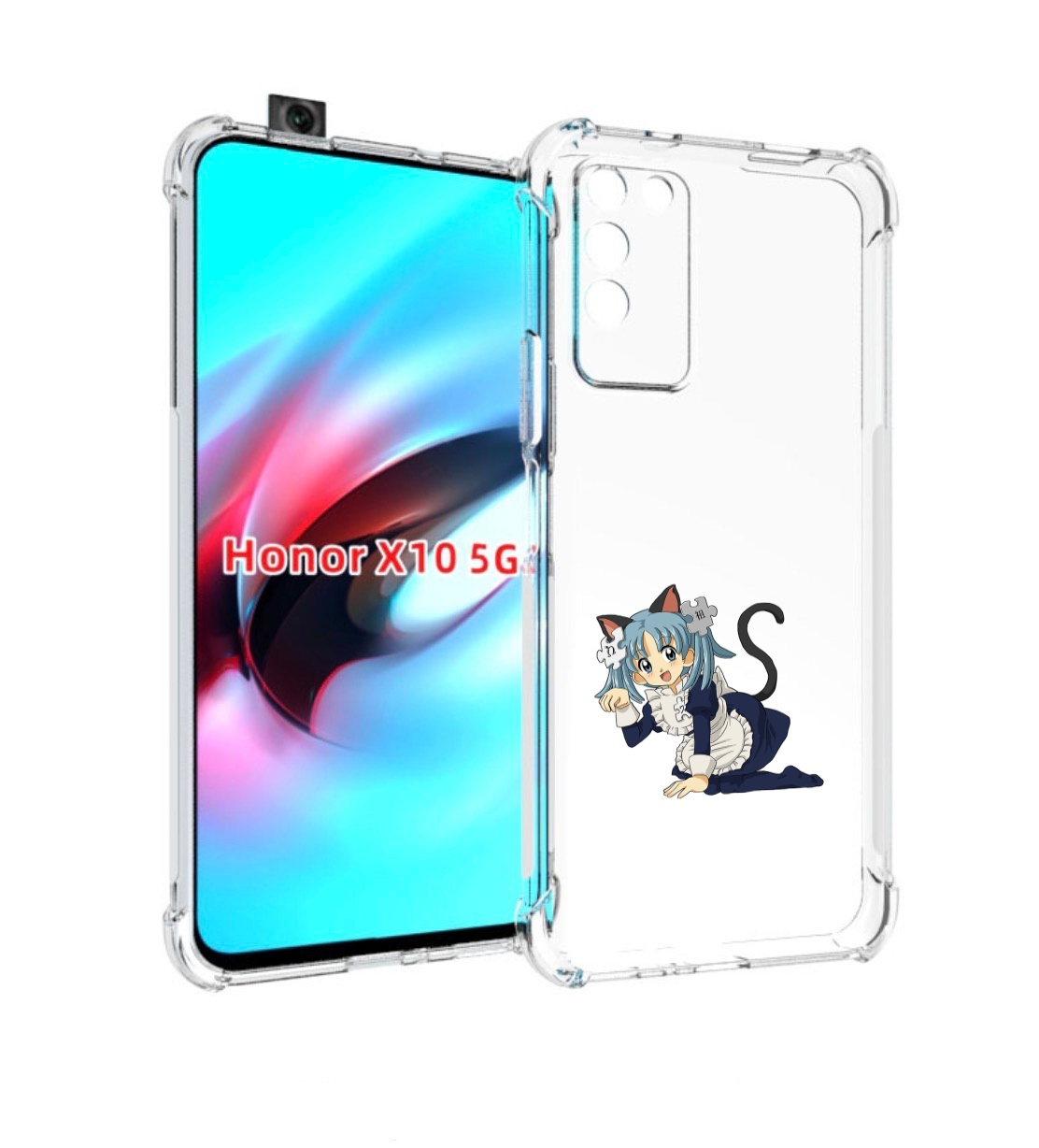 

Чехол MyPads аниме3 для Honor X10, Прозрачный, Tocco
