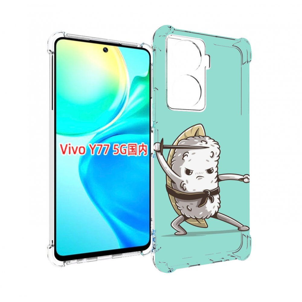 

Чехол MyPads злой суши детский для Vivo Y77 5G, Прозрачный, Tocco