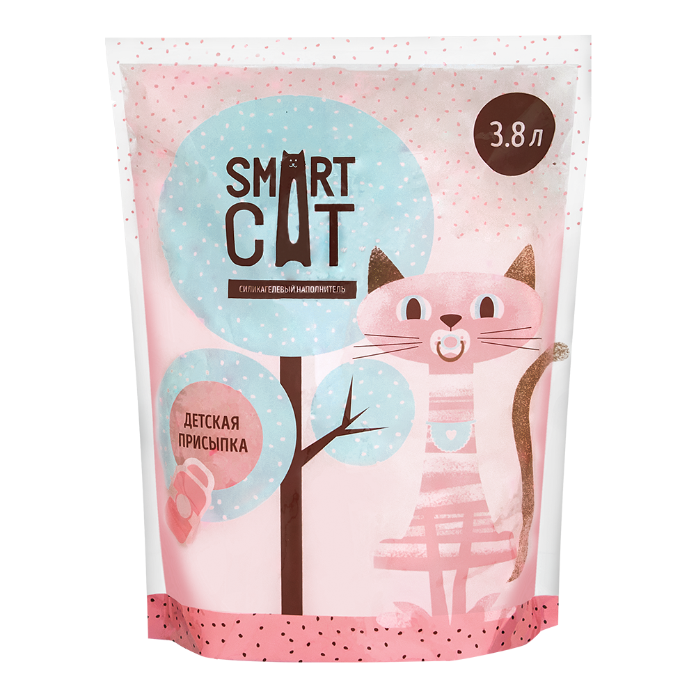 фото Впитывающий наполнитель для кошек smart cat силикагелевый, 3.8 кг, 3.8 л