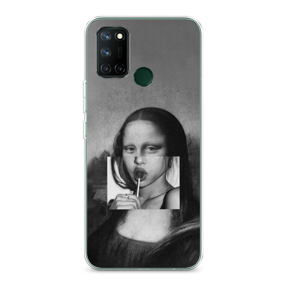 

Чехол Awog на Realme 7i "Mona Lisa sucking lollipop", Разноцветный, 253950-9