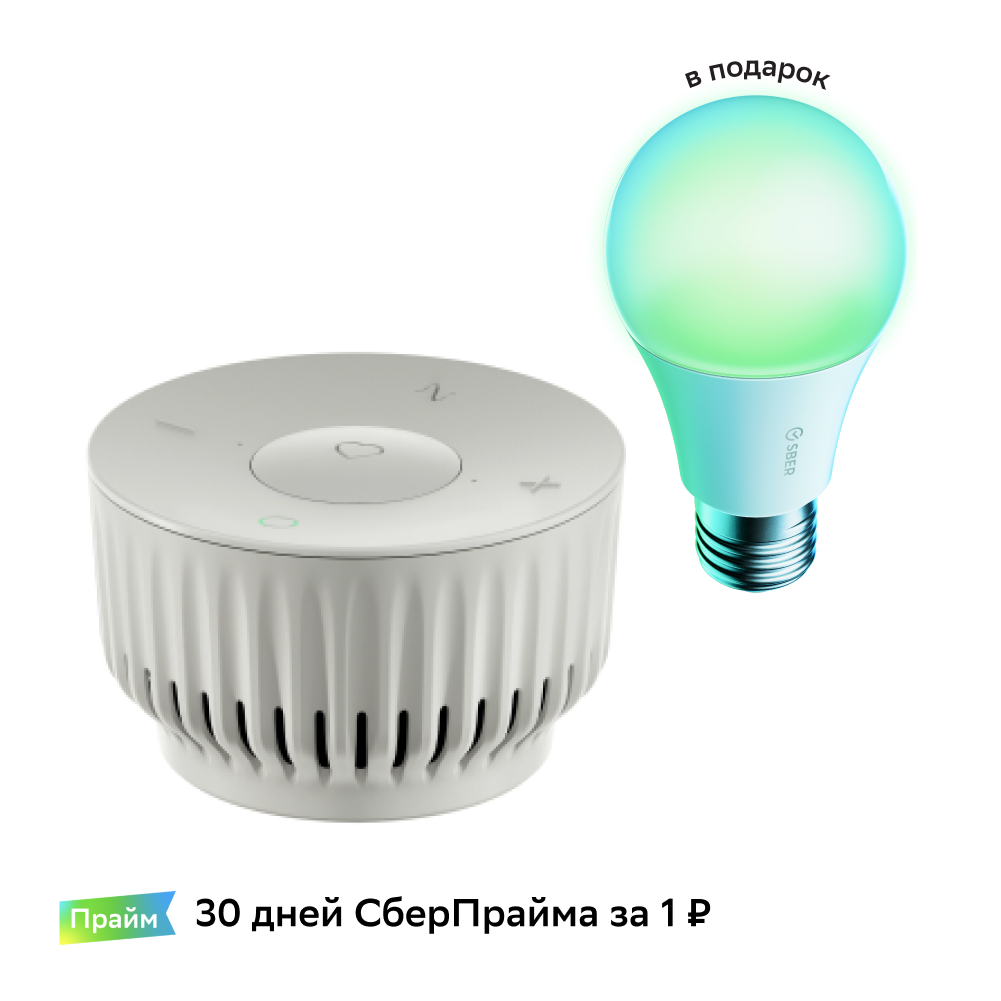 Умная колонка Sber SberBoom Light Grey (SBDV-00095GB1) SberBoom Mini белый