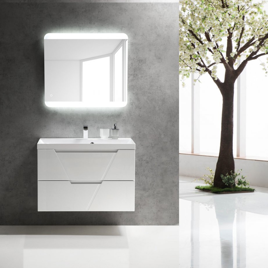 

Мебель для ванной BelBagno Vittoria 90 bianco lucido