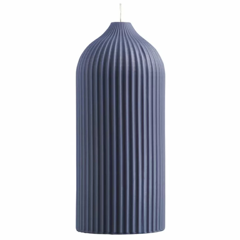 Свеча декоративная ярко-синего цвета из коллекции edge, 16,5см