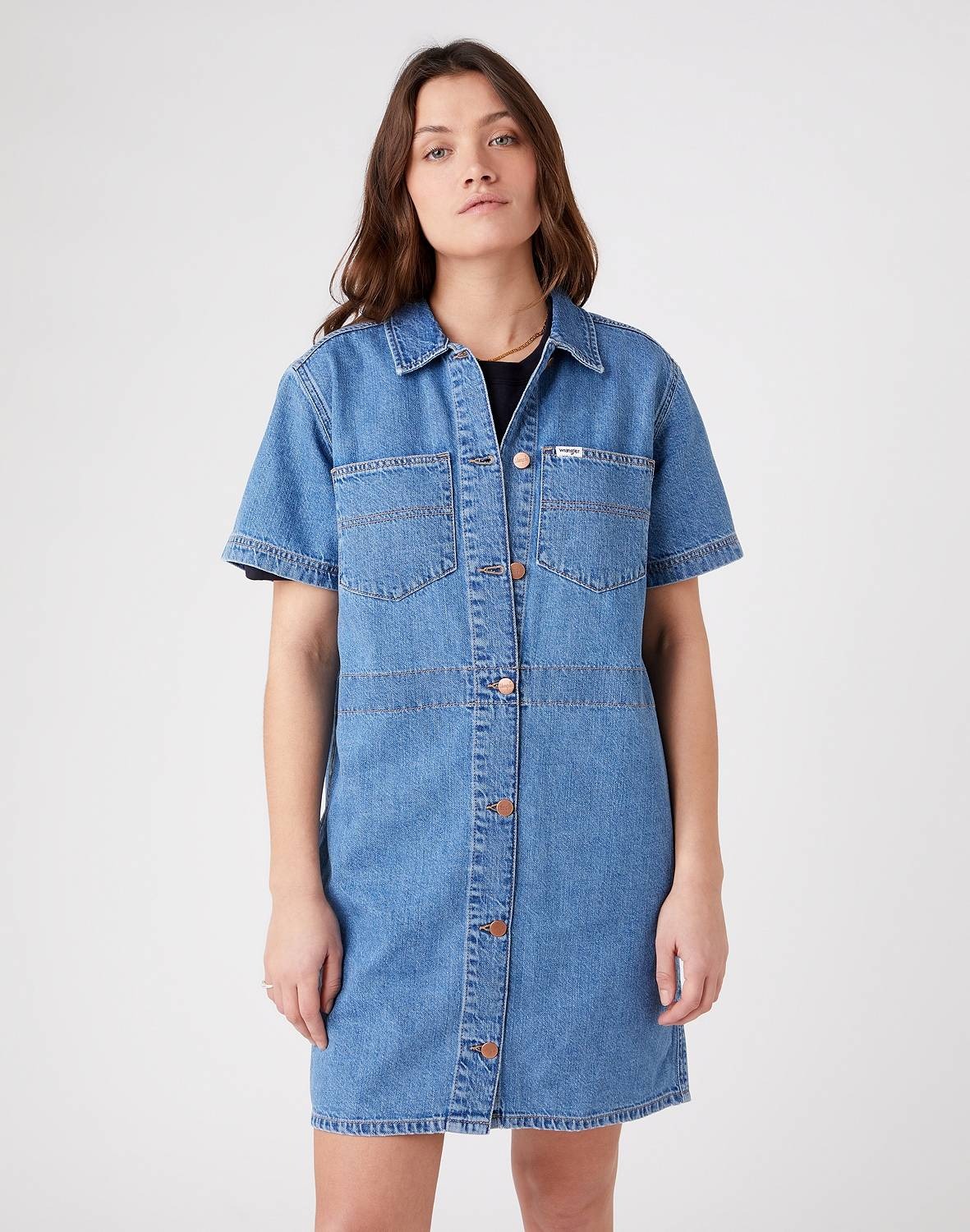 

Платье женское Wrangler W23FZB26L синее XS, W23FZB26L