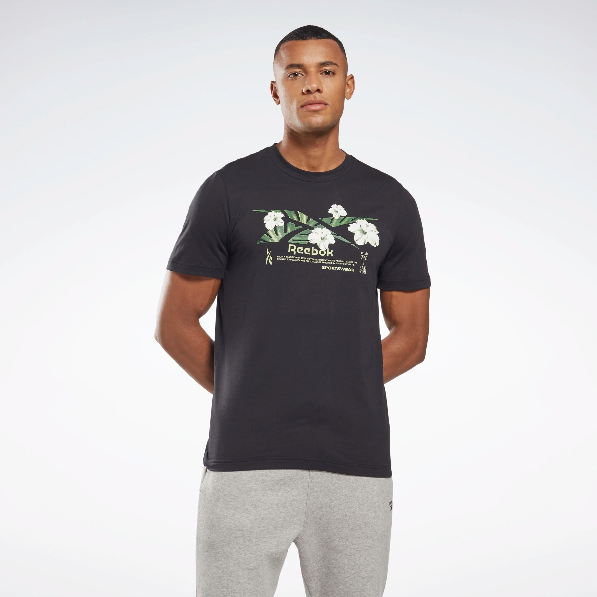 

Футболка мужская Reebok HB8538 черная 2XL, HB8538