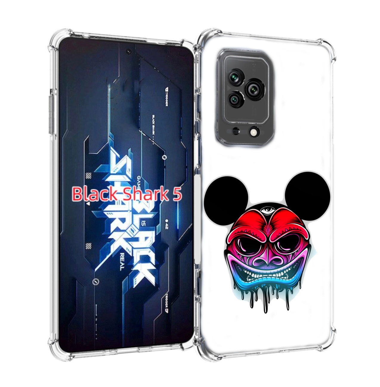 

Чехол MyPads микки в маске для Xiaomi Black Shark 5, Прозрачный, Tocco