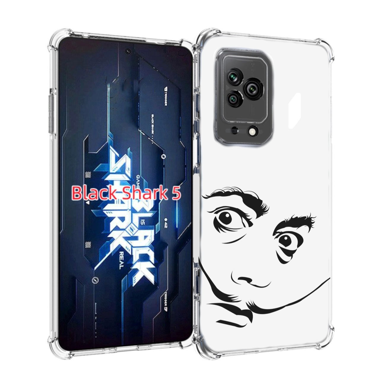 

Чехол MyPads мужчина с длинными усами для Xiaomi Black Shark 5, Прозрачный, Tocco