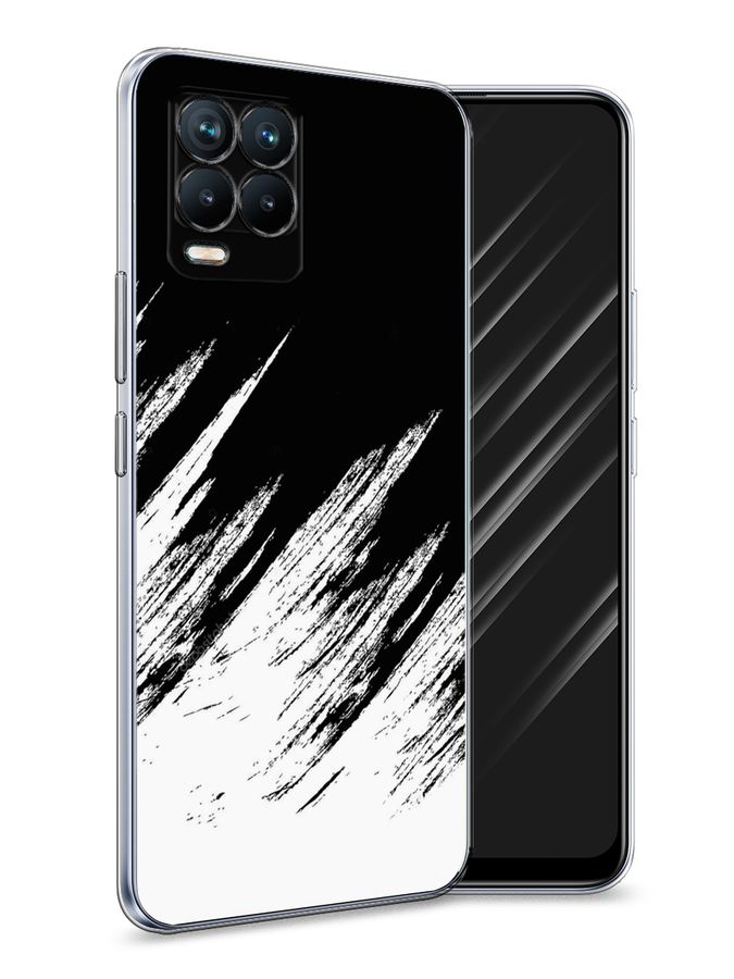 

Чехол Awog на Realme 8/8 Pro "Черно белые брызги", Разноцветный, 255450-3
