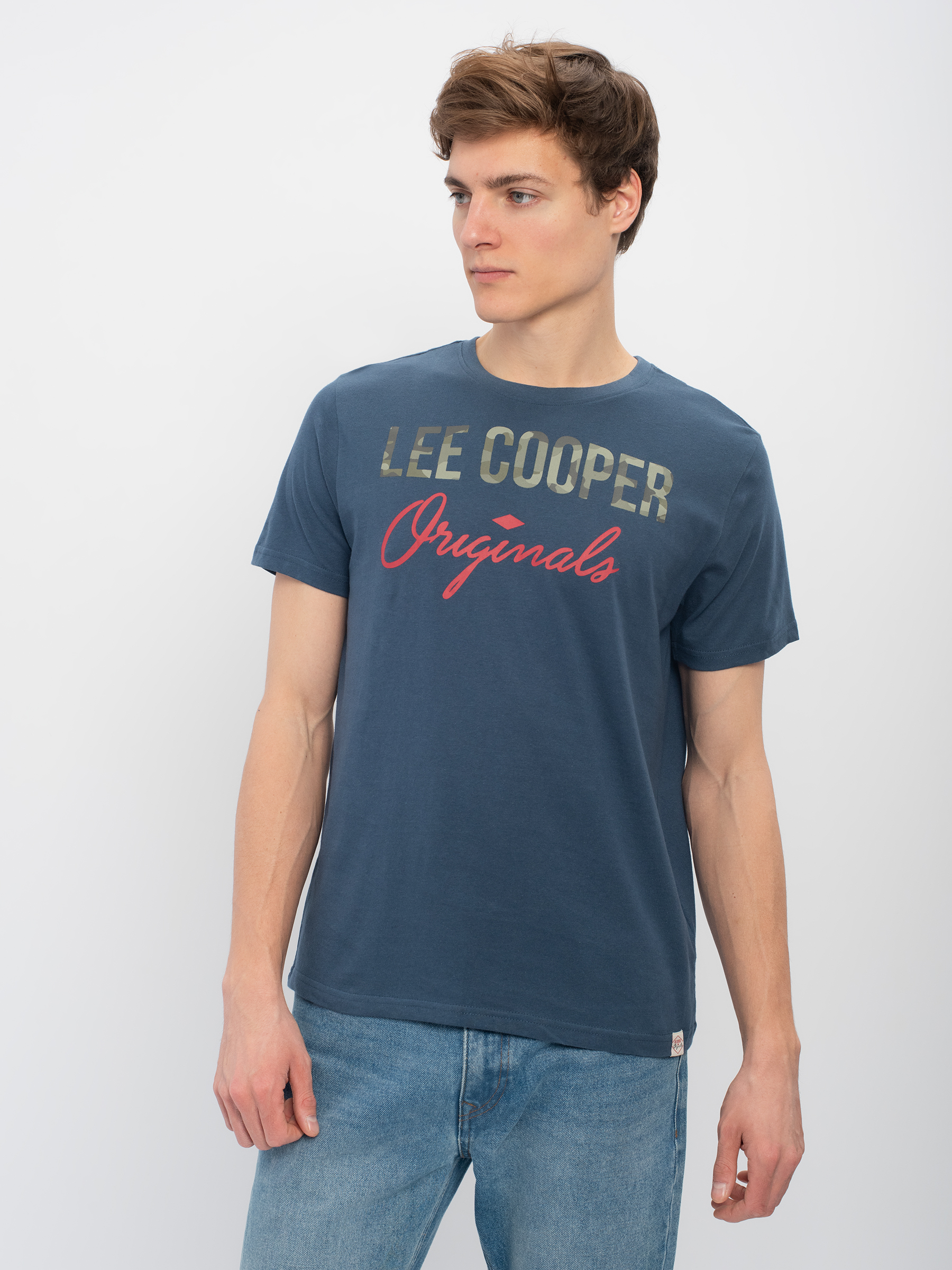 

Футболка мужская Lee cooper MT2A120470BS2LC1-WN синяя XL, MT2A120470BS2LC1-WN