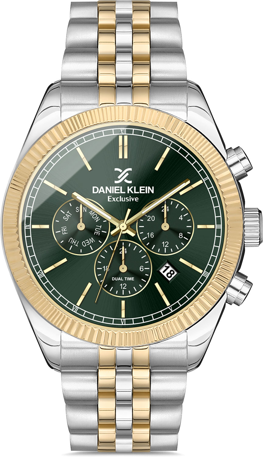 фото Наручные часы мужские daniel klein dk.1.13002-6 золотистые/серебристые