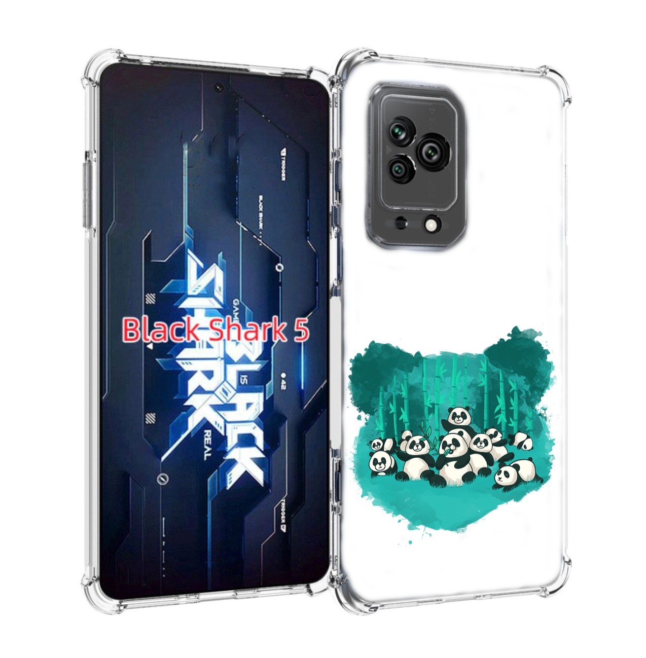 

Чехол MyPads нарисованные панды для Xiaomi Black Shark 5, Прозрачный, Tocco