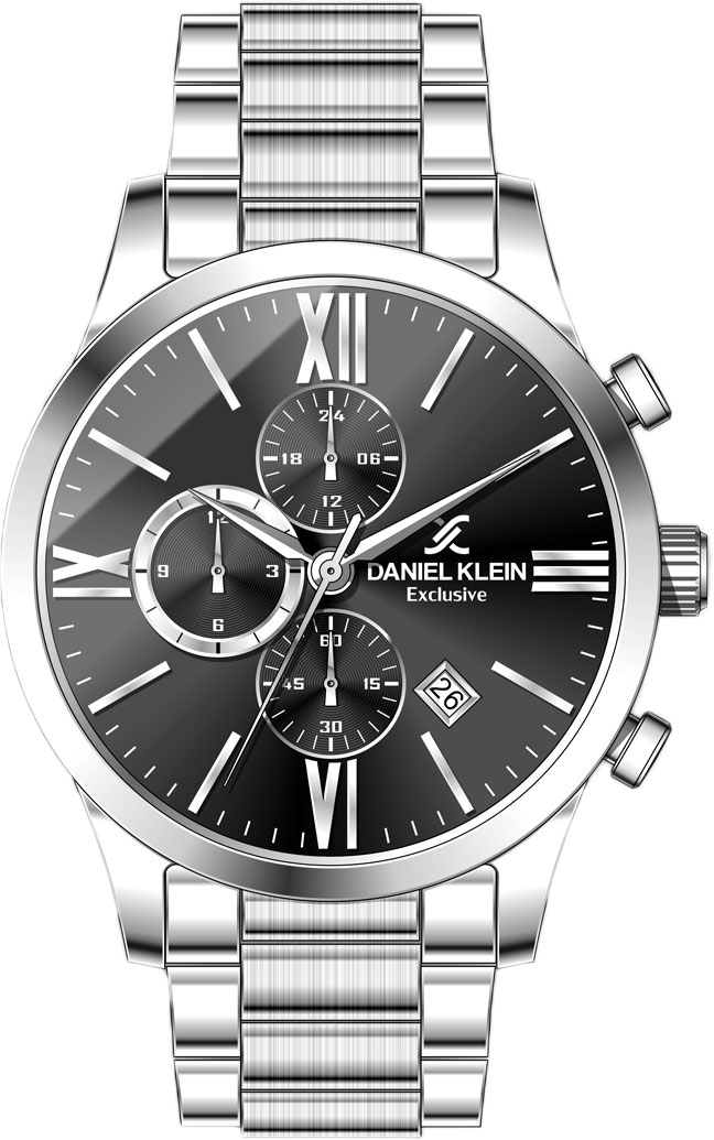 фото Наручные часы мужские daniel klein dk.1.13005-2 серебристые