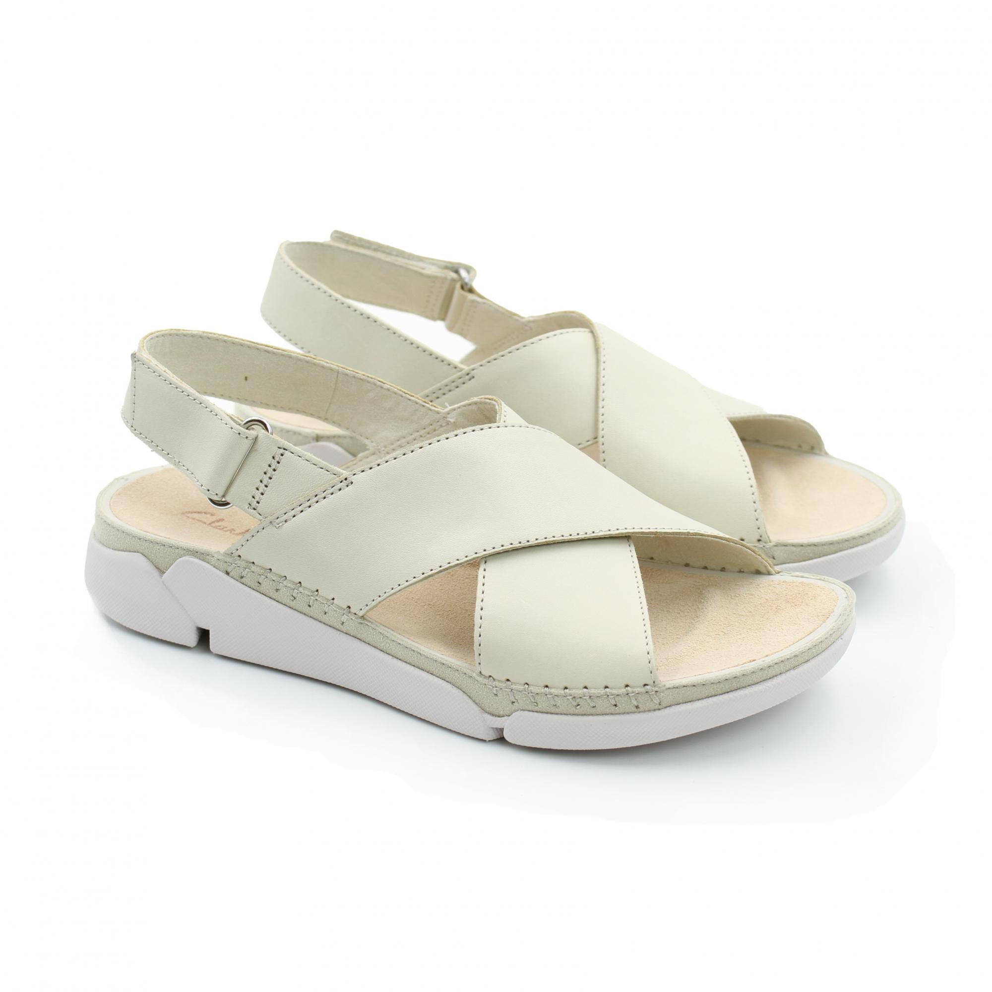 фото Сандалии женские clarks 26147937 белые 39.5 eu